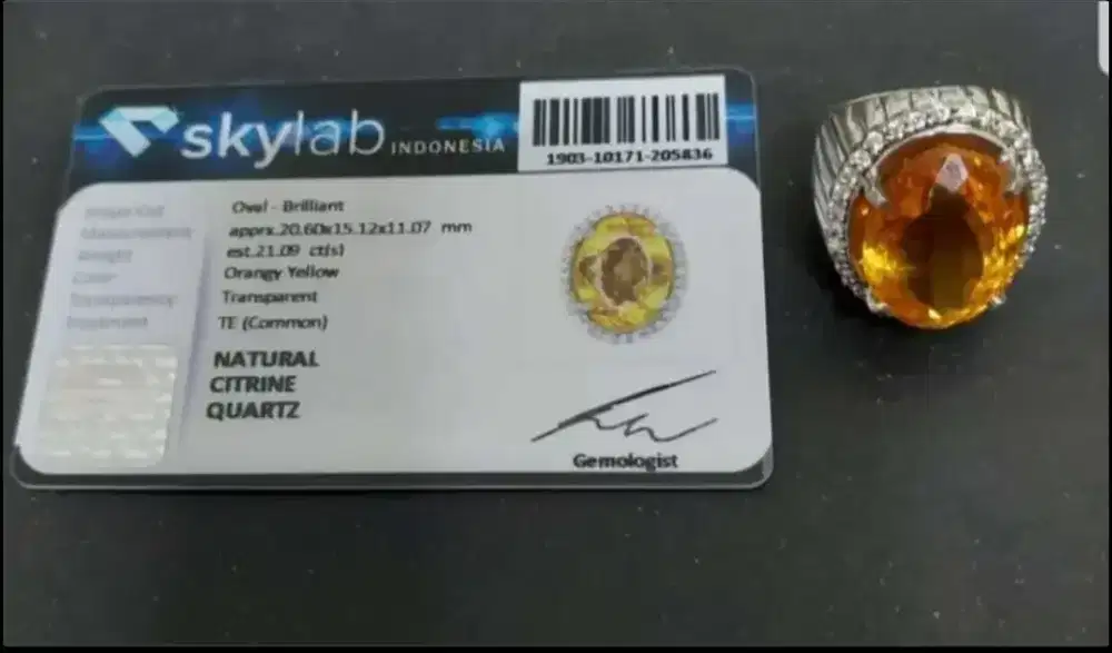 BATU PERMATA CITRINE