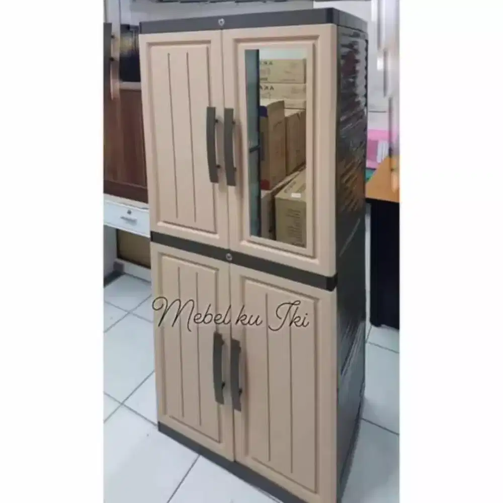 Lemari plastik 4susun terlaris murah bisa kirim COD