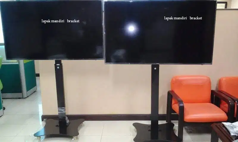 Standing berdiri Bracket TV led Plat kupu kupu tiang turun naik 180cm