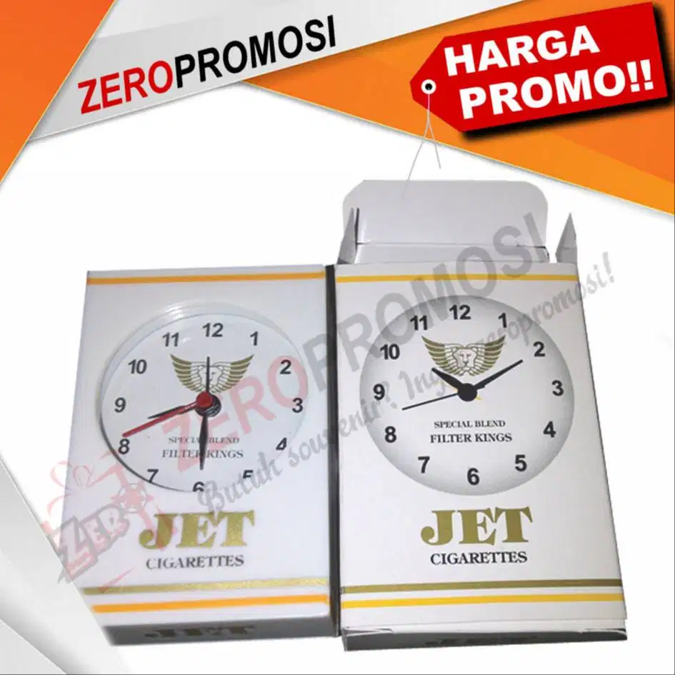Souvenir Jam Meja Model Kotak 050 Custom