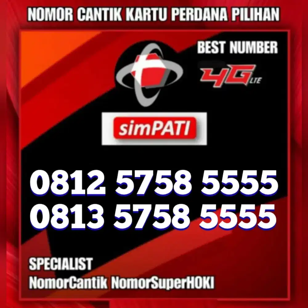Simpati Cantik 5758 5555
