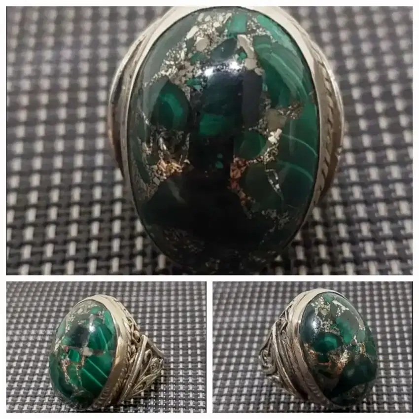 BATU PIRUS HIJAU METAL