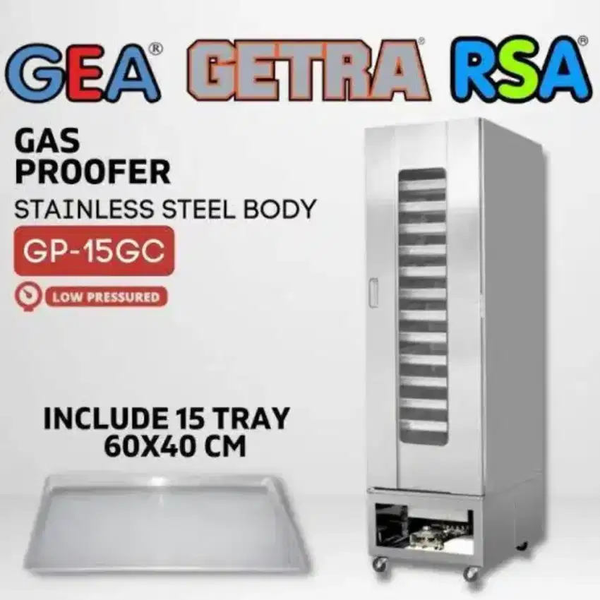 Proofer Gas Getra GP15GC Pengembang Roti