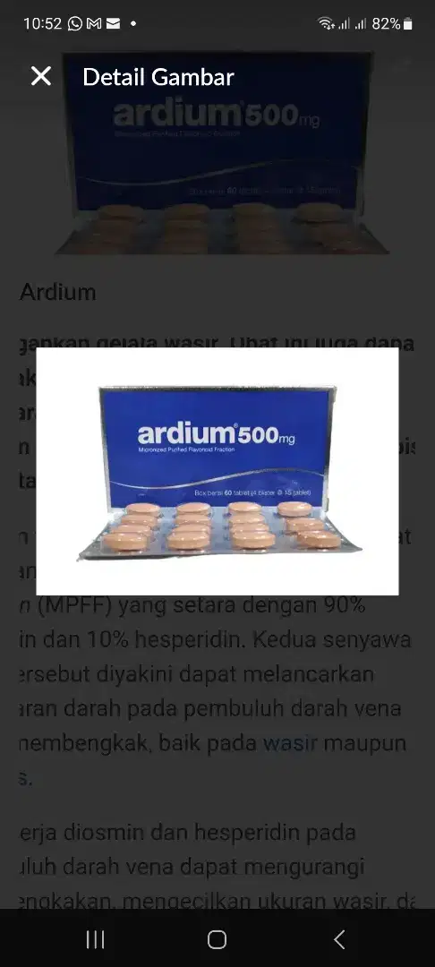 ardium500gr MURAH hanya ada 1 strip isi 14