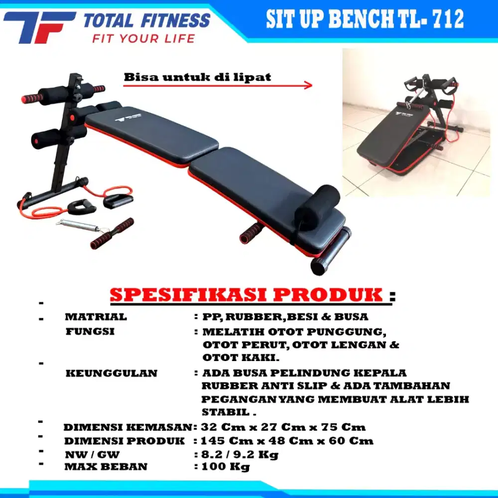 SITUP BANCH ALAT PENGECIL PERUT