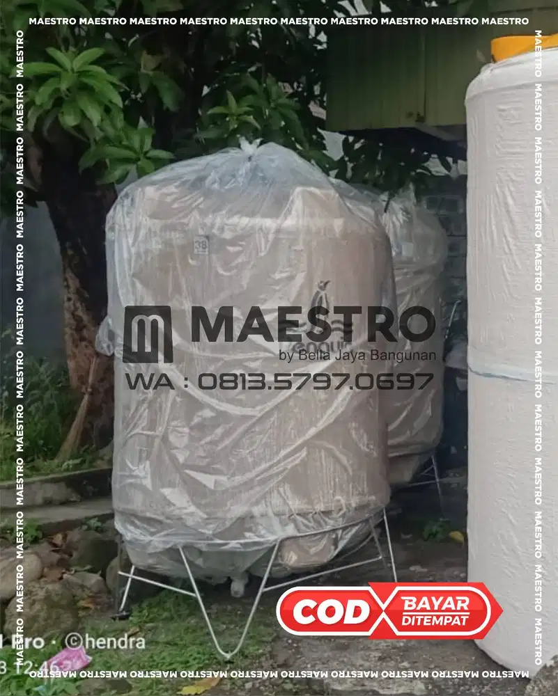 Tandon Air Plastik Penguin Profil Tank Hidrofil SNI