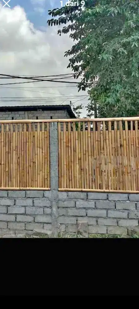 Pagarbambu bulat deamiter 50 centti