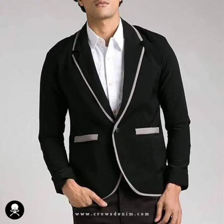 Blazer Black Casual Greylist
