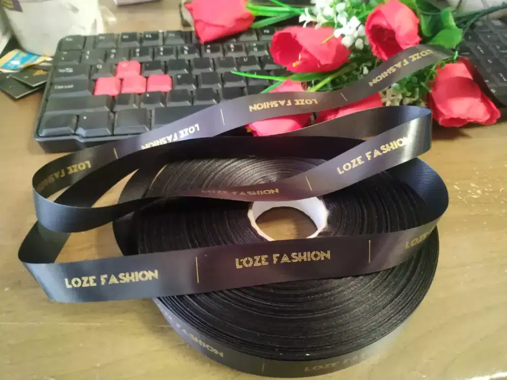 Cetak Print sablon kancing baju custom label akrilik acrylic Lebel