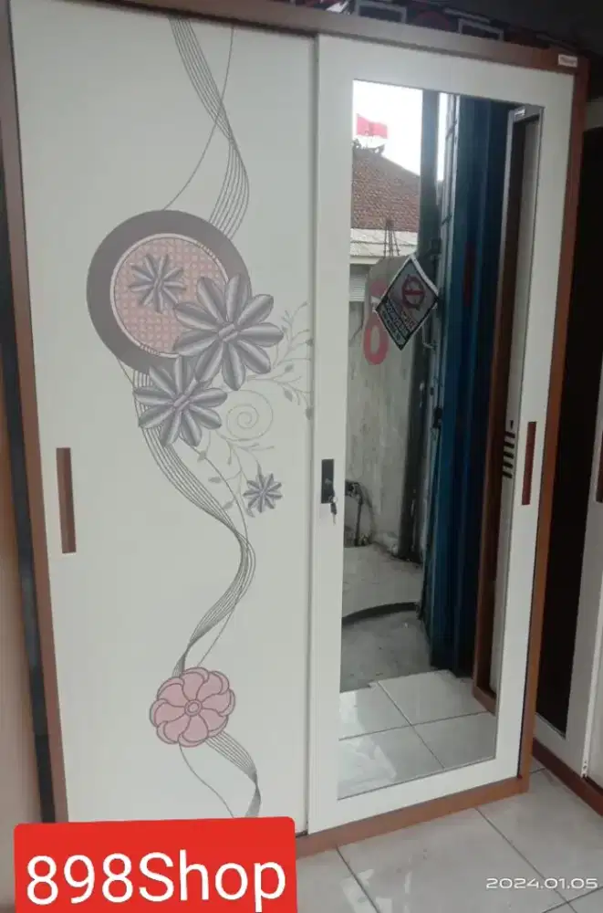 Lemari Sleding Besi 2pintu Besar