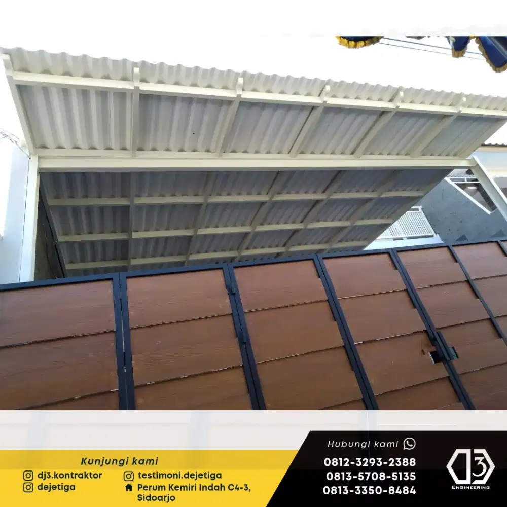 Kanopi rooftop murah sidoarjo