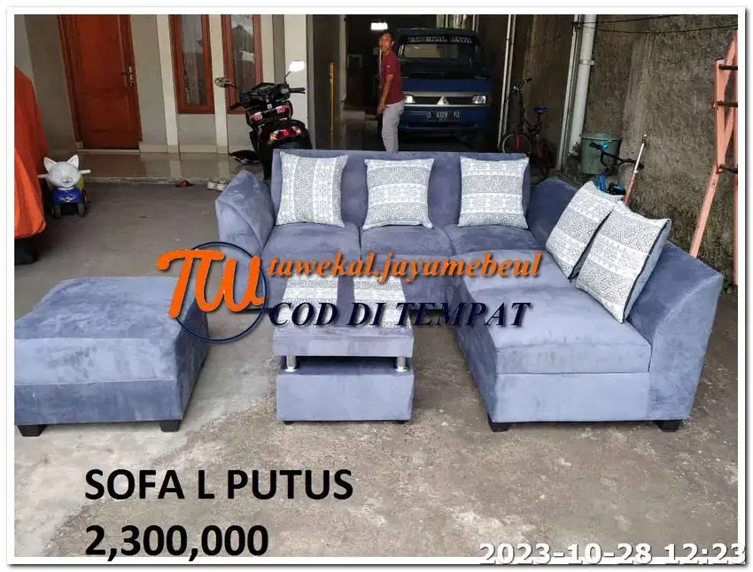 GRES SOFA MINIMALIS SOFA SUDUT SOFA L PUTUS SOFA RETRO SOFA JASMINE