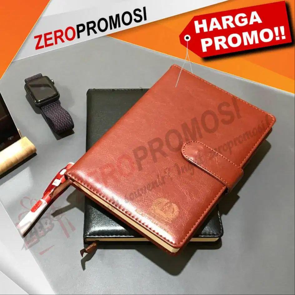 Barang Promosi Agenda Kulit AGK-01 Custom untuk souvenir Tahun Baru