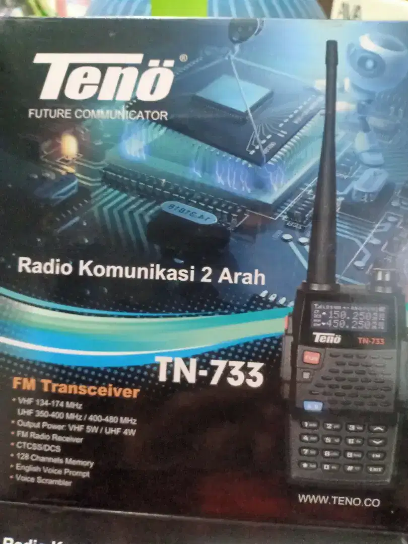 Di jual radio komunikasi/Handy Talky merk Teno type TN-733