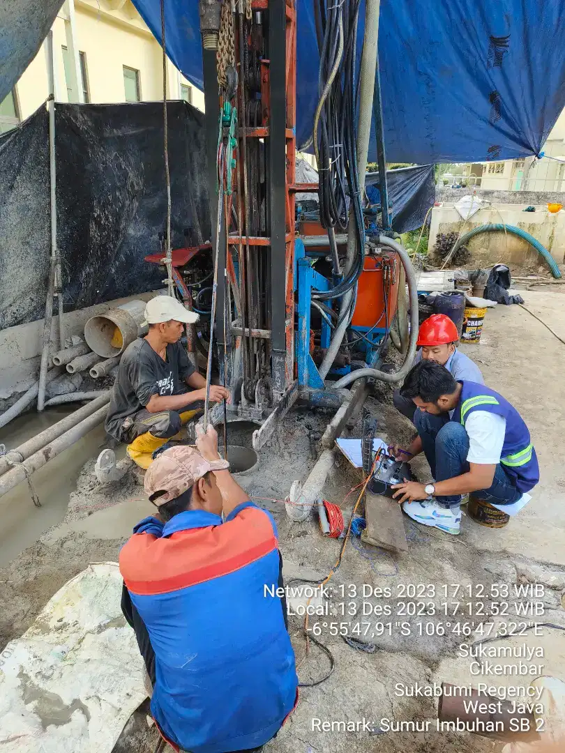 Paket Sumur Bor 50-60 Mtr Air Bersih Pompa Submersible