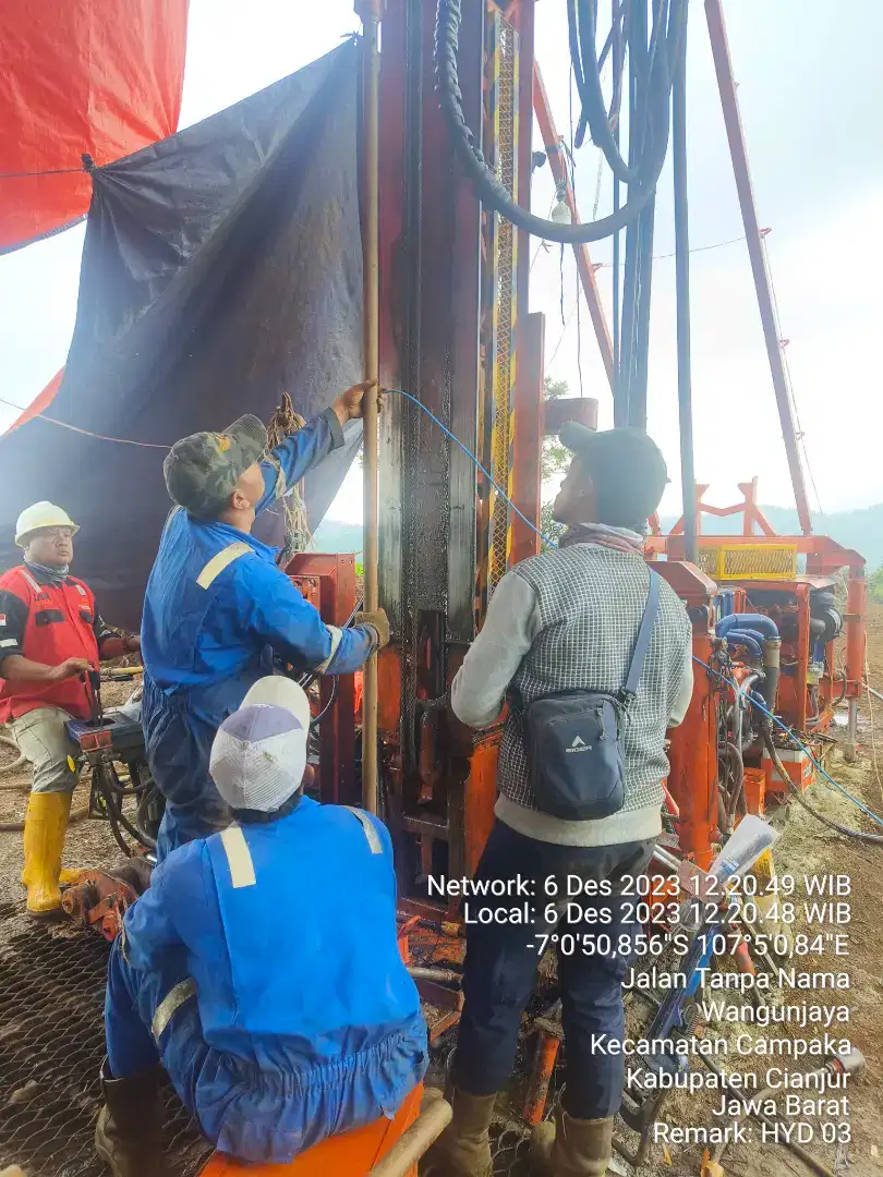 Geolistrik, Well Logging, Pumping test, CBR test, Borehole di CIANJUR