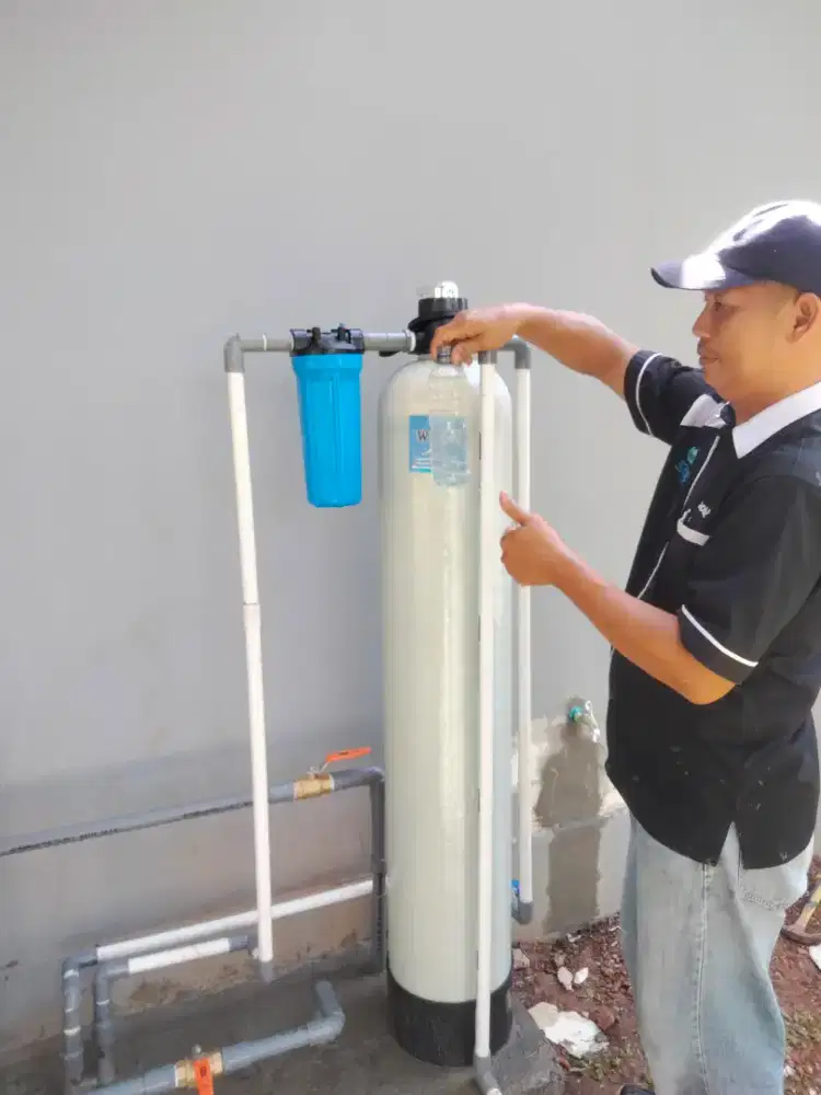 Filter penyaringan air sumur bor tanah / PDAM PAM kuning keruh butek