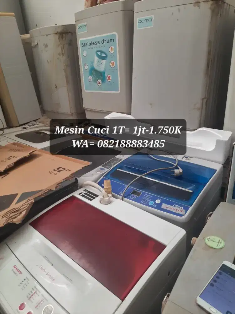 Mesin Cuci 1tabung 80% BAGUS lsg nego di t4