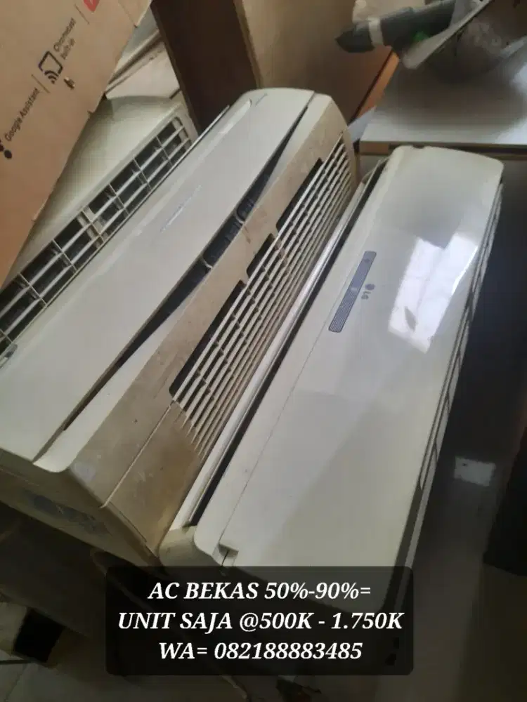 AC 2nd BEKAS 1PK 1JT & 1.5PK 1.5JT: 80%-90%OK INCLUDE INDOOR+OUTDOOR