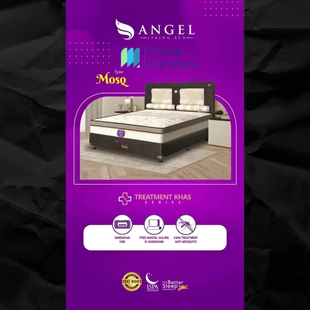 Springbed Kasur Type Mosq Angel - Matras Only - 180x200