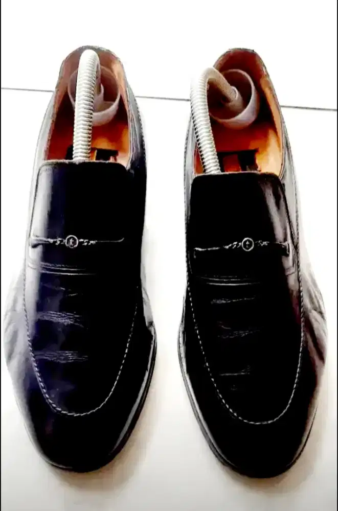 Jual sepatu mewah formal, branded a'testoni bologna Italy Size 7