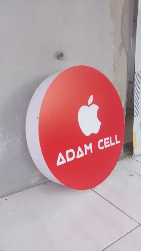 Jasa Neon Box Bulat Akrilik Klaten