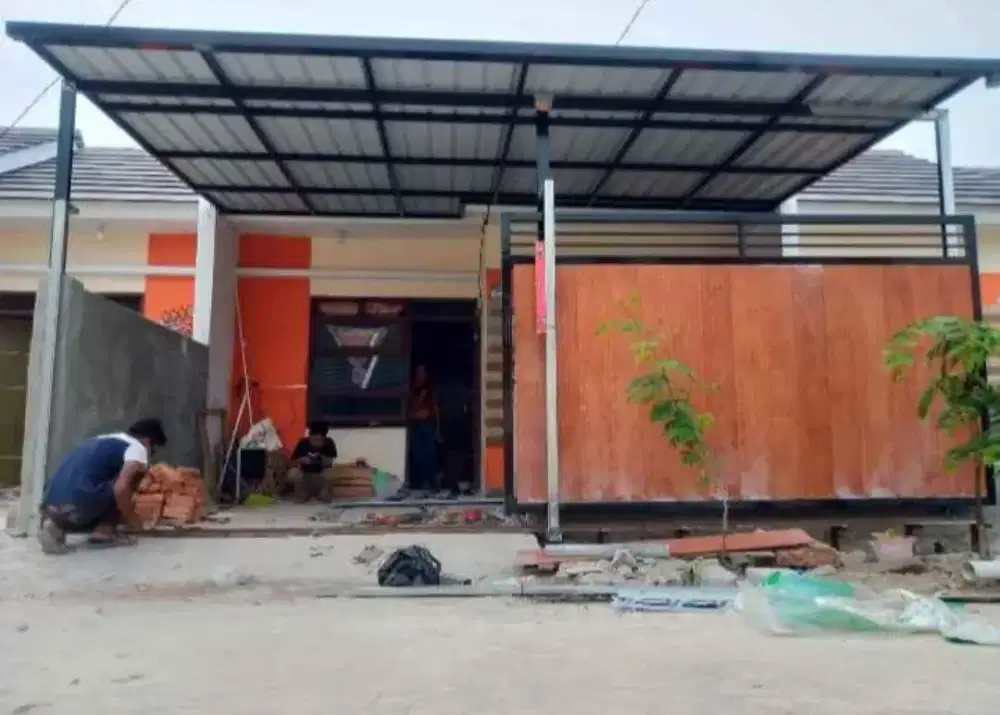 Pemasangan kanopi baja ringan sni mewah 8