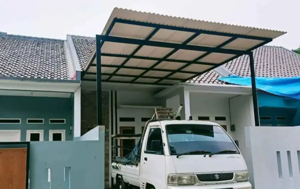 Pemasangan kanopi baja ringan sni mewah 10