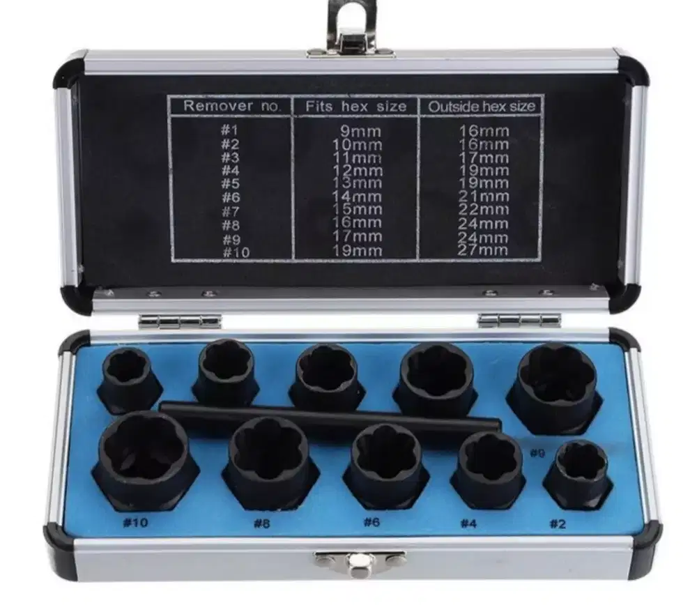 Alat pembuka baut mur rusak 10 pcs