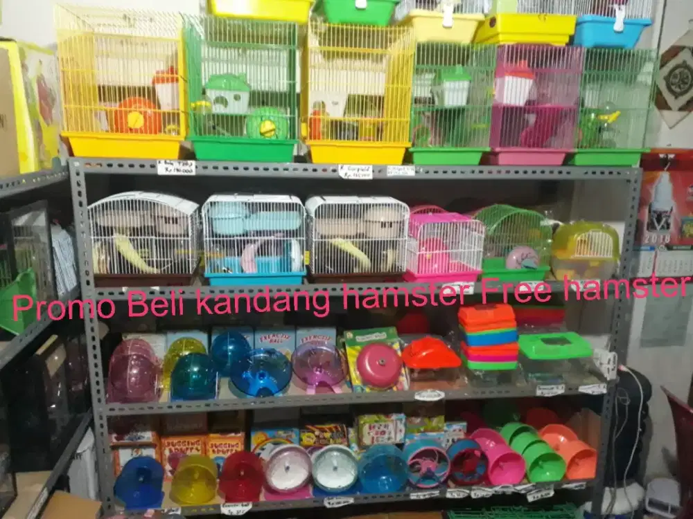 kandang hamster full sett tingkat