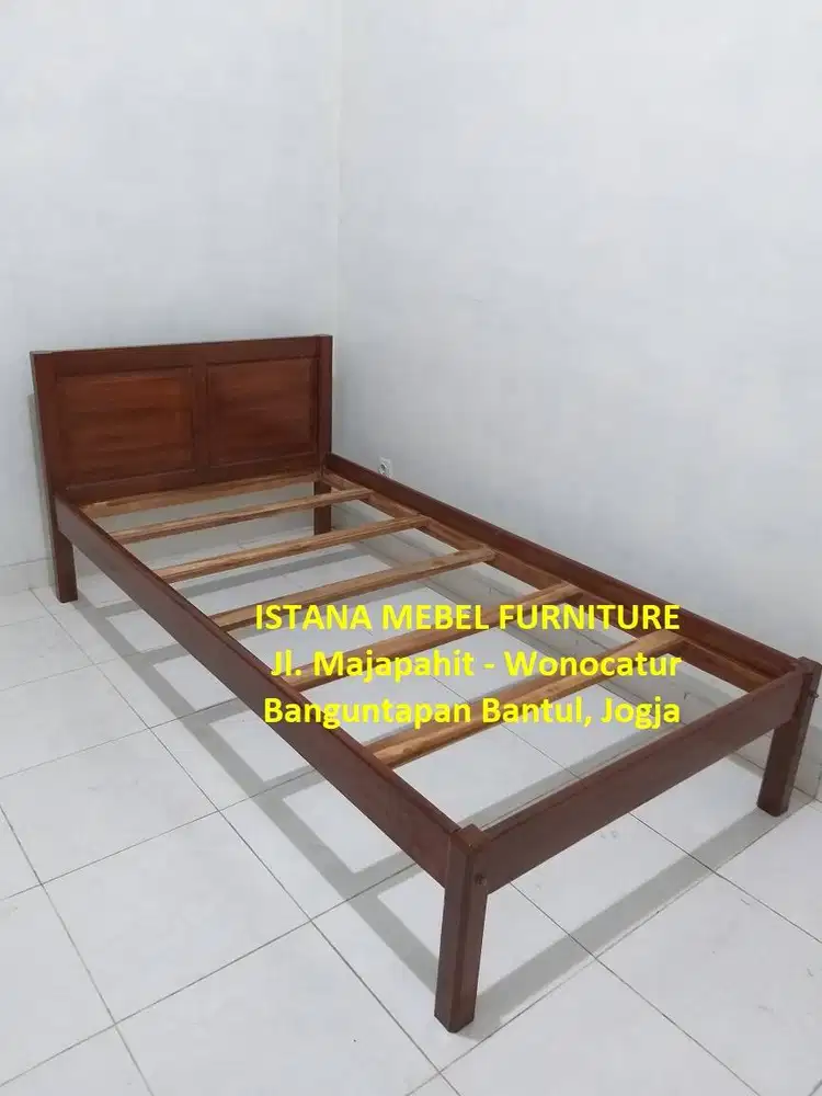 Bed Divan Dipan Ranjang Tempat Tidur Amben Knock Down Kayu Jati (kas)