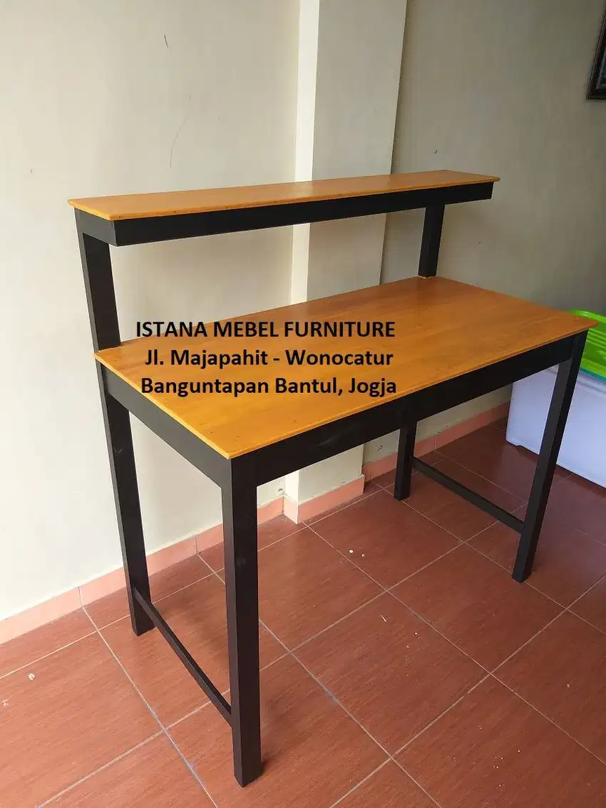 Meja Setrika Produksi Industri Pabrik Kasir Rak Susun Tingkat Kayu #KS