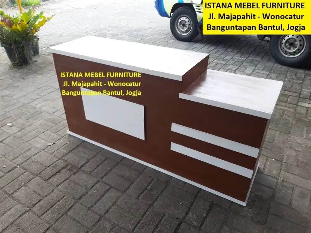 Meja Kasir Toko Minimalis Laundry Loundry Londry Laundri Kayu (kas)