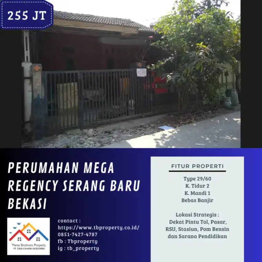 PROPERTY (CESSIE) PERUMAHAN MEGA REGENCY SERANG BARU BEKASI