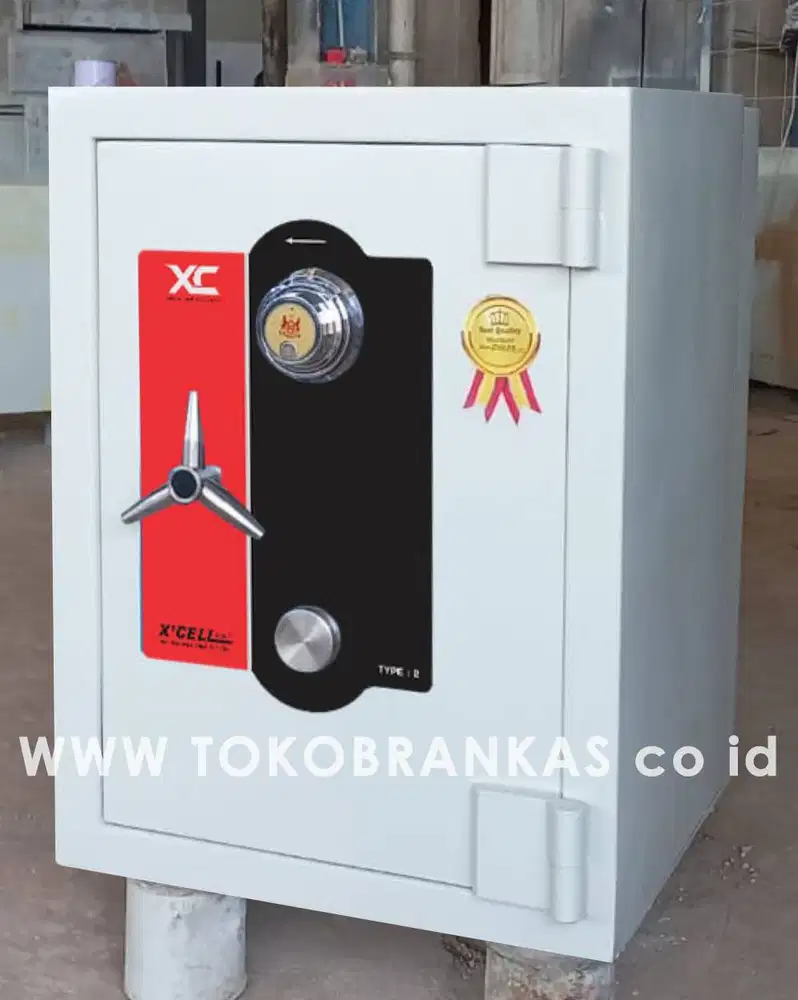 Brankas XCELL lemari Besi SNI Tinggi 70 cm, 1 meter, 2 meter Garansi