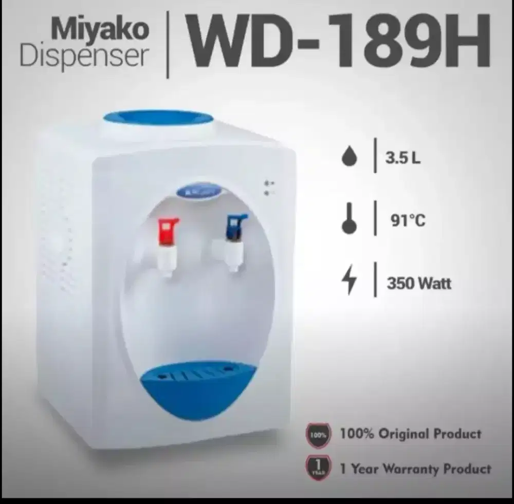 DIJUAL Dispenser MIYAKO  WD 189 H BARU GREESS 100% ORIGINAL