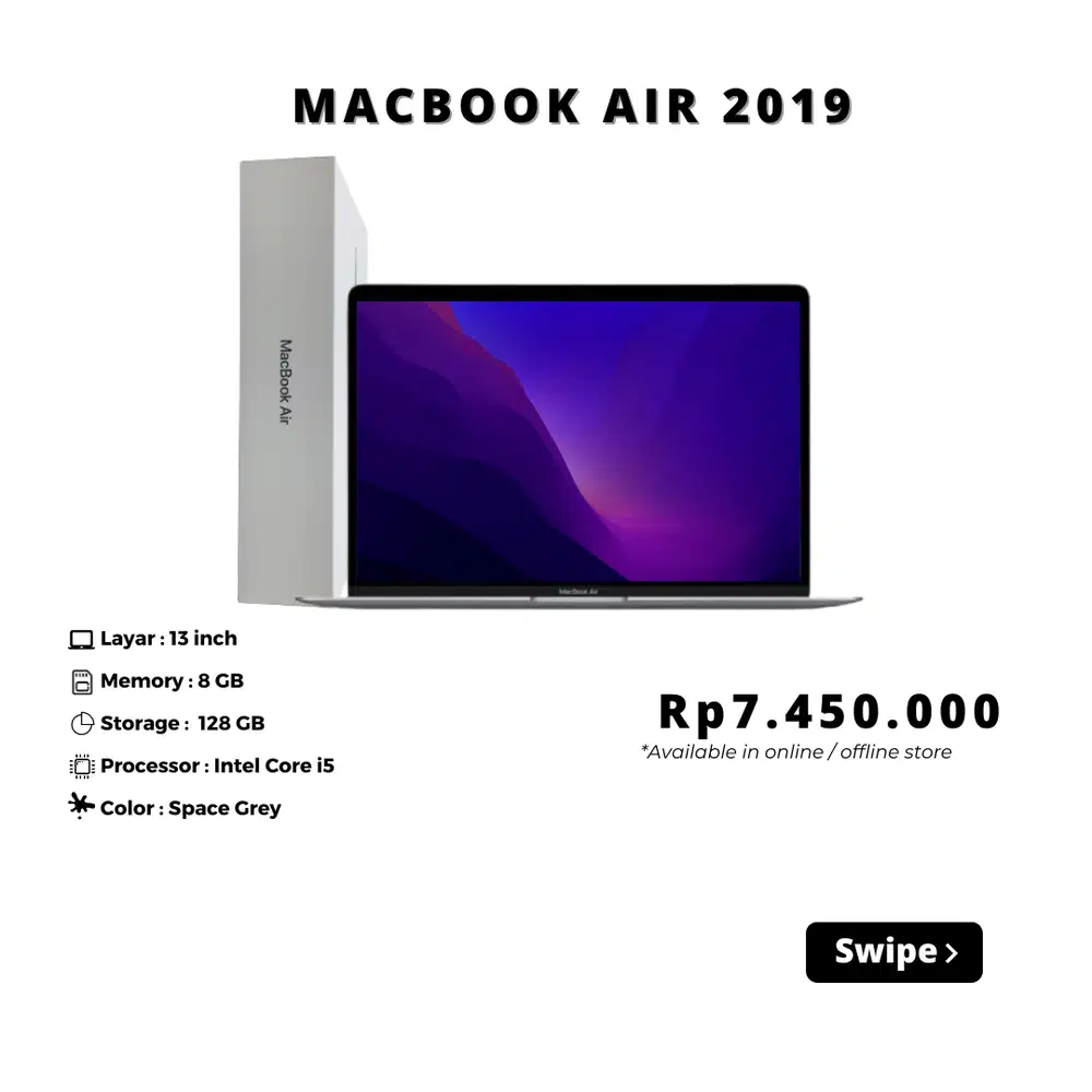 MACBOOK AIR 2019 8/128 GB FULLSET 13