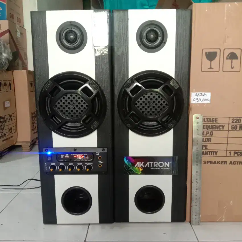 Speaker 6,5 inch 2 box bluetooth dan radio fm