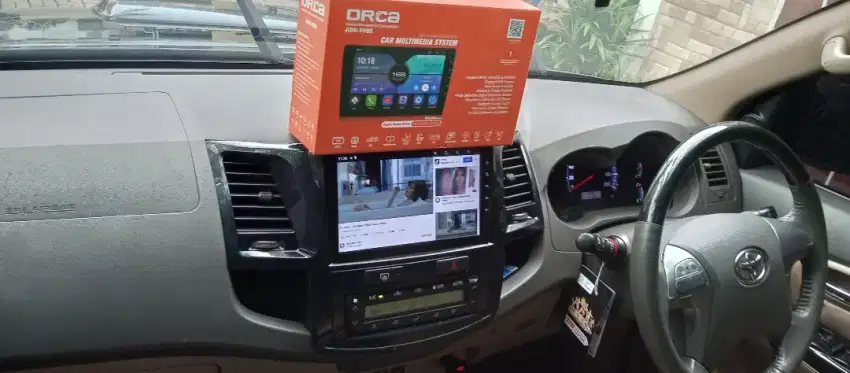 Pemasangan head unit android orca 9 inc di Toyota Fortuner