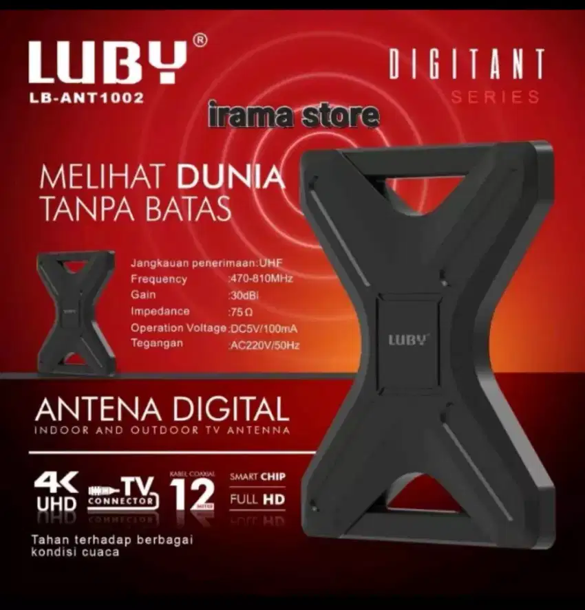 ANTENA TV DIGITAL LUBY LB-ANT1002/1001