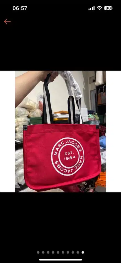New MJ Tote Red