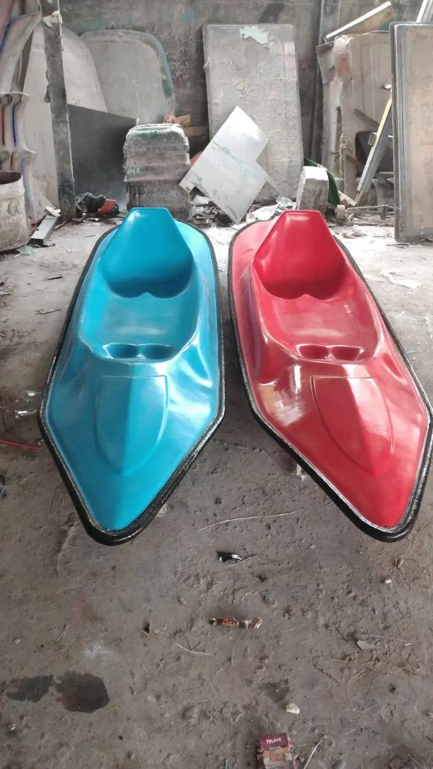 perahu dayung kano single