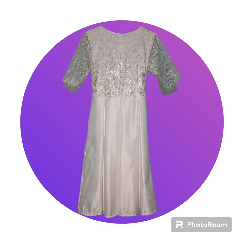 Gaun Putih bertali  (Remaja)