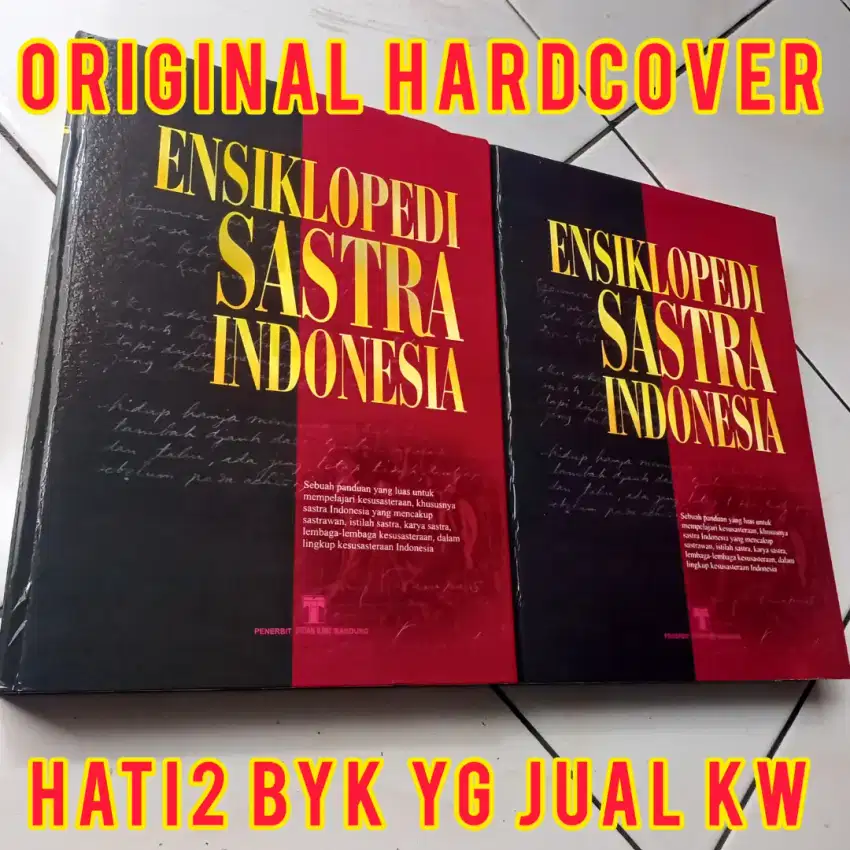 ORI HARDCOVER ensiklopedi sastra indonesia lengkap ensiklopedia sastra