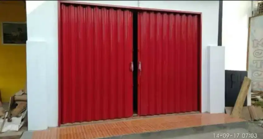 Folding gate rolling door murah