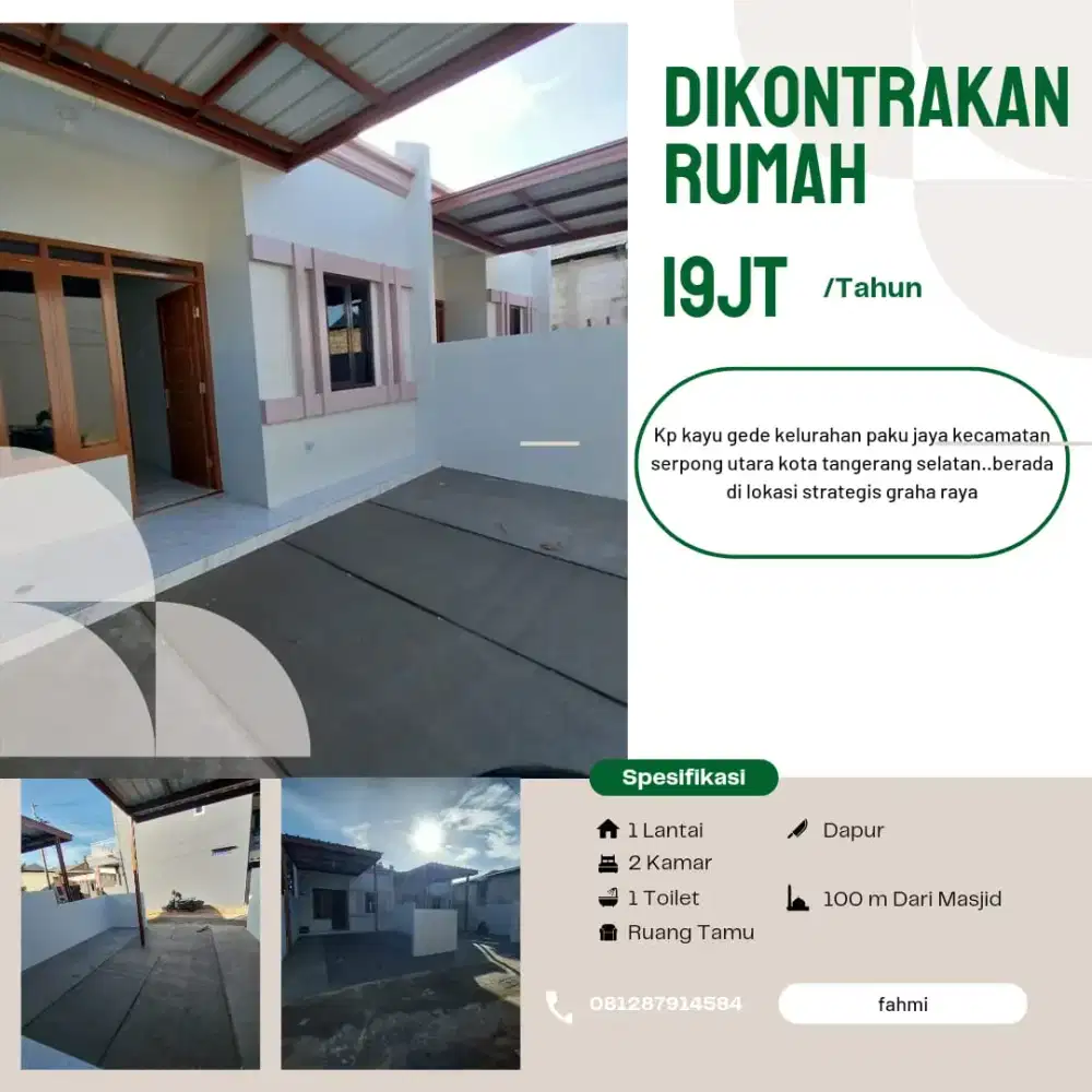 Rumah Dikontrakan Atau Disewakan - Disewakan: Rumah & Apartemen - 915320544