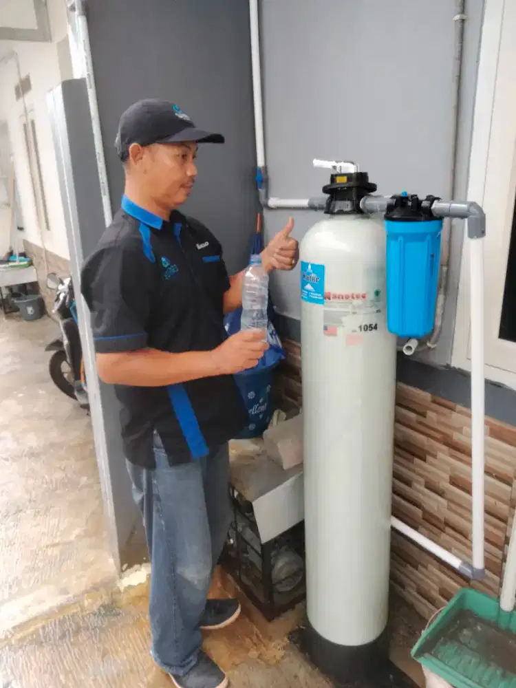 Filter saringan air kuning keruh bau berminyak warna kecoklatan hitam