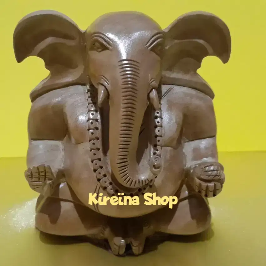 New Patung Kayu GANESHA India/ Wooden Craft