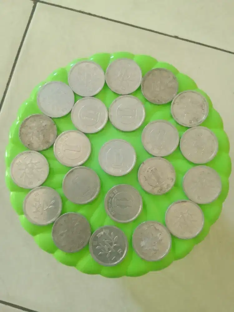 Uang Kuno Koin 1 Yen Jepang