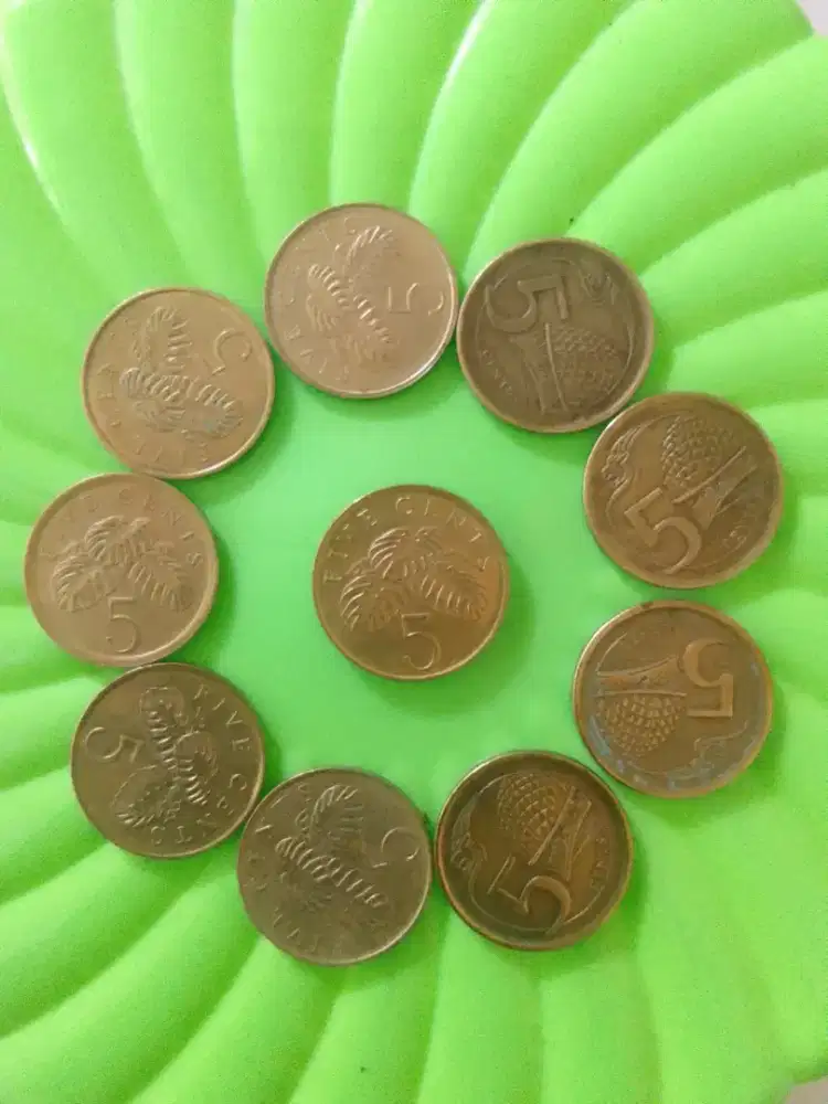 Uang Koin 5 Cents Singapura